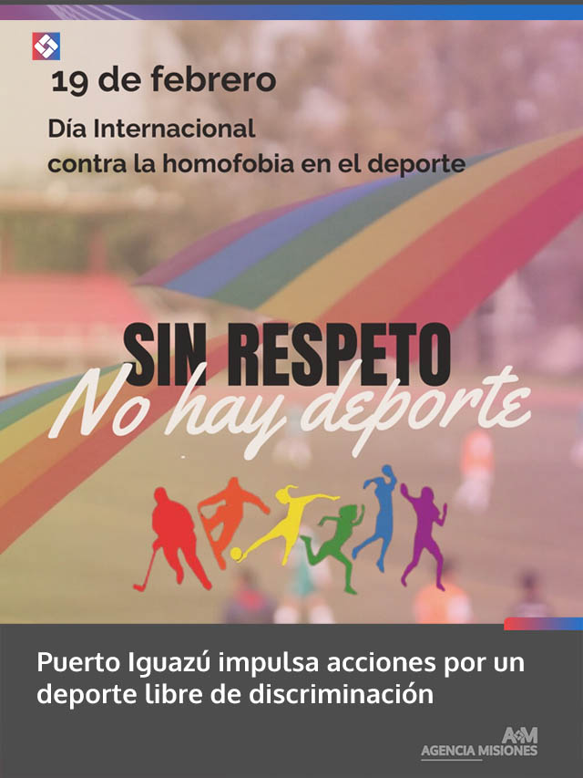 Puerto Iguazú impulsa acciones por un deporte libre de discriminación