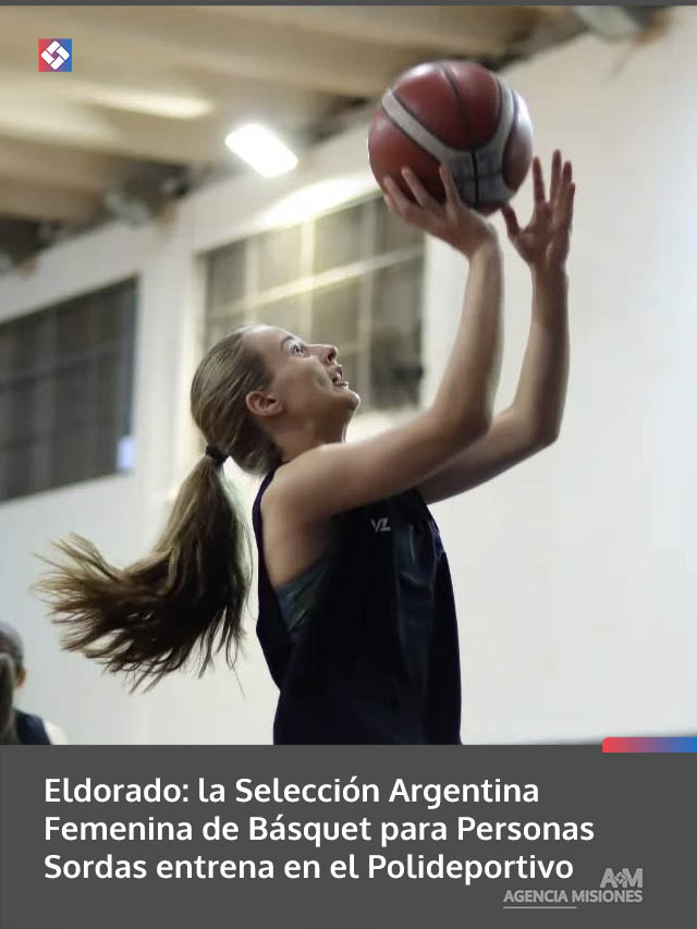Eldorado: la Selección Argentina Femenina de Básquet para Personas Sordas entrena en el Polideportivo Municipal