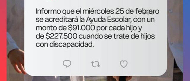 Misiones acreditará la Ayuda Escolar con montos actualizados el 25 de febrero