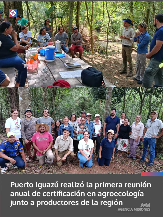 Puerto Iguazú realizó la primera reunión anual de certificación en agroecología junto a productores de la región