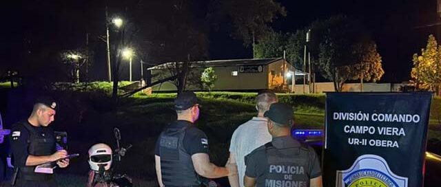 Campo Viera: demoraron a un motociclista que realizaba maniobras peligrosas y dio positivo en alcoholemia