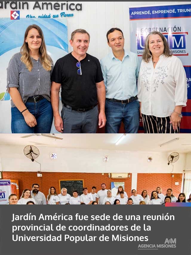 Jardín América fue sede de una reunión provincial de coordinadores de la Universidad Popular de Misiones