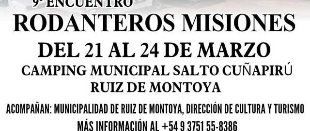 Ruiz de Montoya será sede del 9° Gran Encuentro Rodantero en marzo de 2026