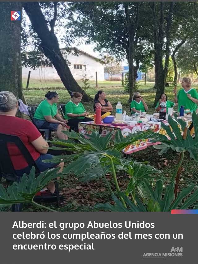 Alberdi: el grupo Abuelos Unidos celebró los cumpleaños del mes con un encuentro especial