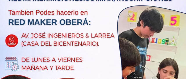 Oberá: Red Maker abrió las preinscripciones para sus propuestas formativas 2026