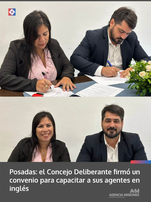 Posadas: el Concejo Deliberante firmó un convenio para capacitar a sus agentes en inglés