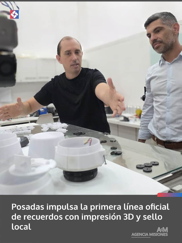 Posadas impulsa la primera línea oficial de recuerdos con impresión 3D y sello local