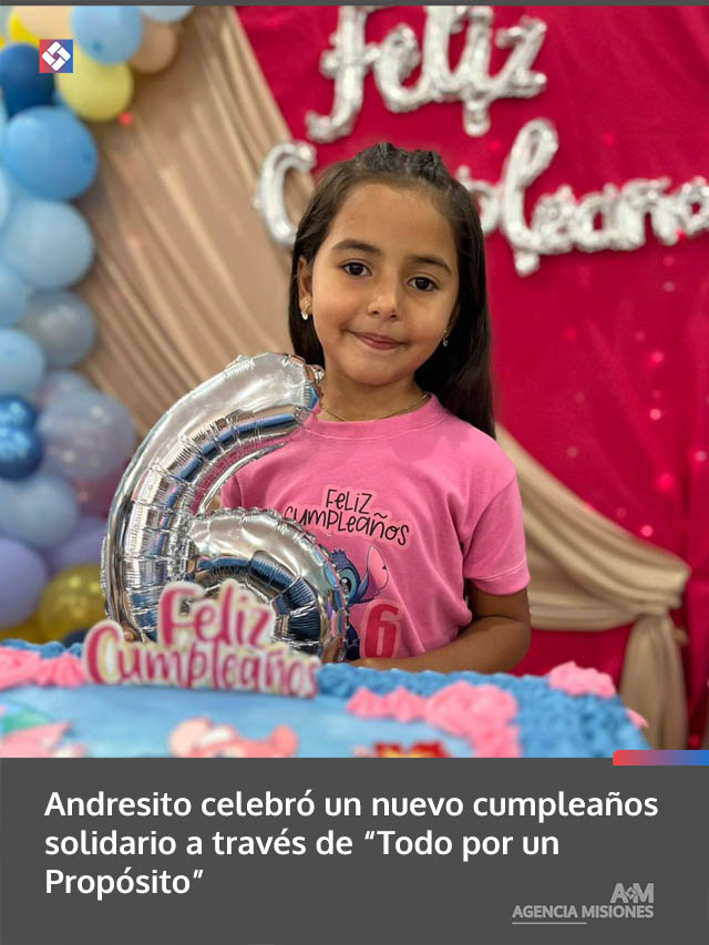 Andresito celebró un nuevo cumpleaños solidario a través de “Todo por un Propósito”
