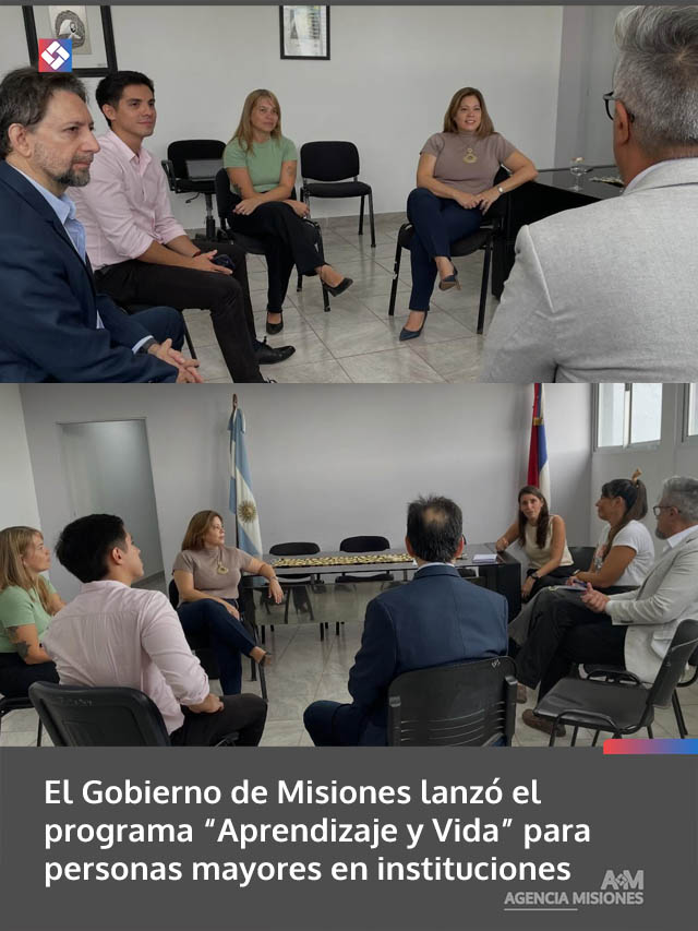 El Gobierno de Misiones lanzó el programa “Aprendizaje y Vida” para personas mayores en instituciones