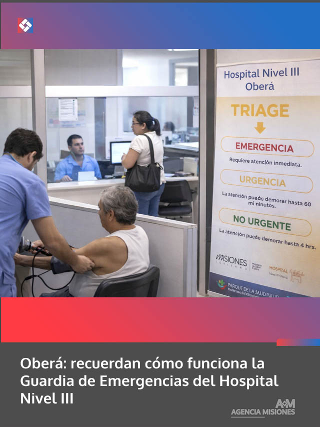 Oberá: explican cómo funciona la Guardia de Emergencias del Hospital Nivel III
