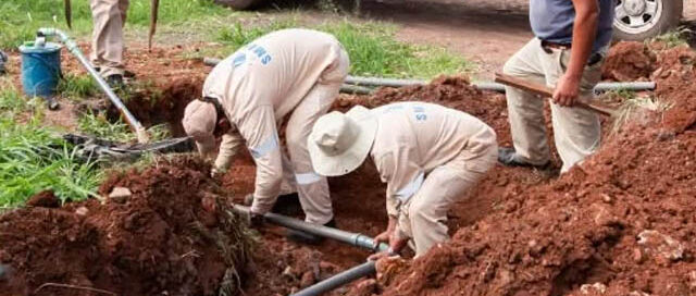 Bernardo de Irigoyen: finalizaron la conexión de un nuevo pozo perforado a la red de agua en barrio Terminal