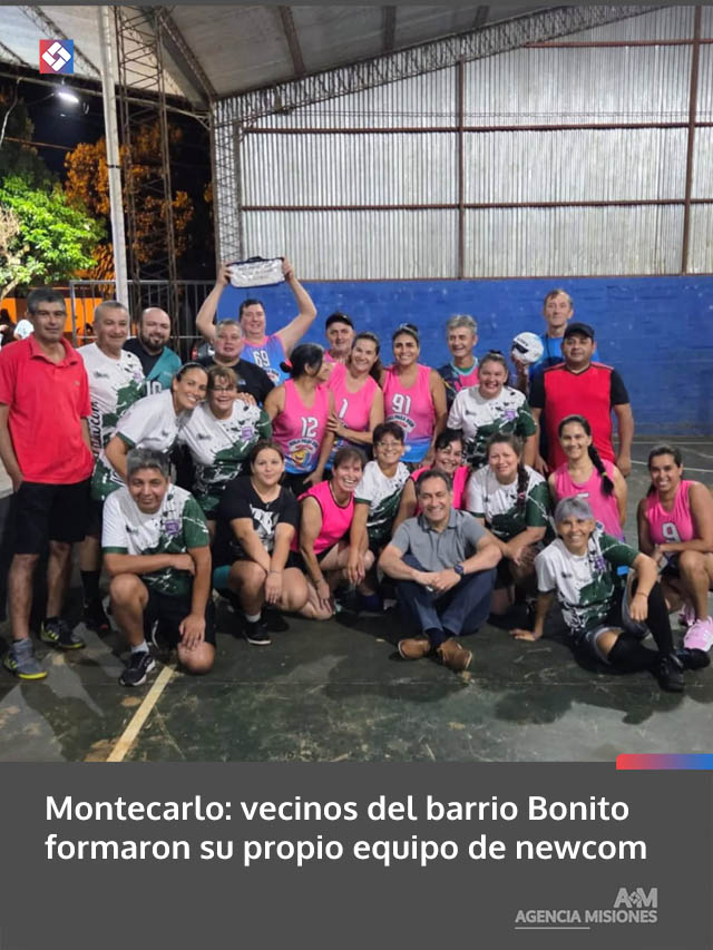 Montecarlo: vecinos del barrio Bonito formaron su propio equipo de newcom
