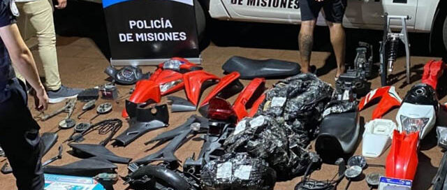 Eldorado: desarmaba motos robadas y vendía las piezas por redes sociales, fue detenido