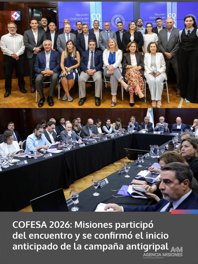COFESA 2026: Misiones participó del encuentro y se confirmó el inicio anticipado de la campaña antigripal