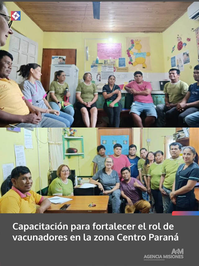 Capacitación para fortalecer el rol de vacunadores en la zona Centro Paraná