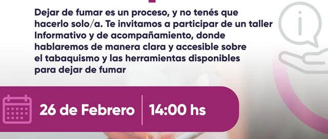Posadas: el Hospital Escuela invita a participar de un taller gratuito para dejar de fumar