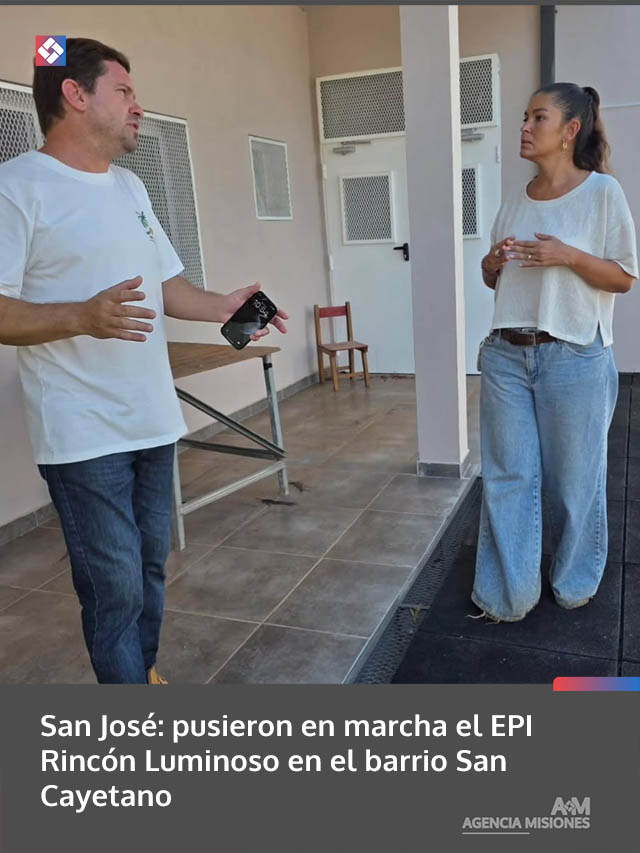 San José: pusieron en marcha el EPI Rincón Luminoso en el barrio San Cayetano
