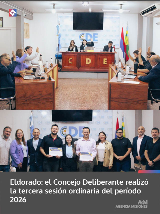 Eldorado: el Concejo Deliberante realizó la tercera sesión ordinaria del período 2026