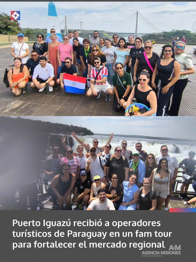 Puerto Iguazú recibió a operadores turísticos de Paraguay en un fam tour para fortalecer el mercado regional