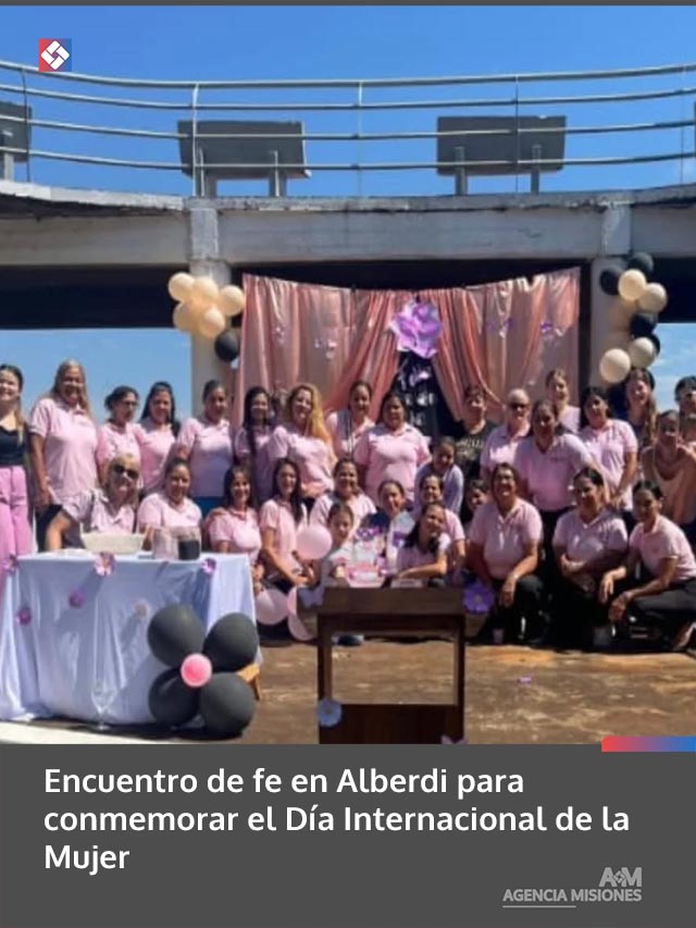 Encuentro de fe en Alberdi para conmemorar el Día Internacional de la Mujer