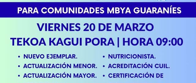 Realizarán un operativo multiagencial en comunidades Mbya Guaraníes de Andresito