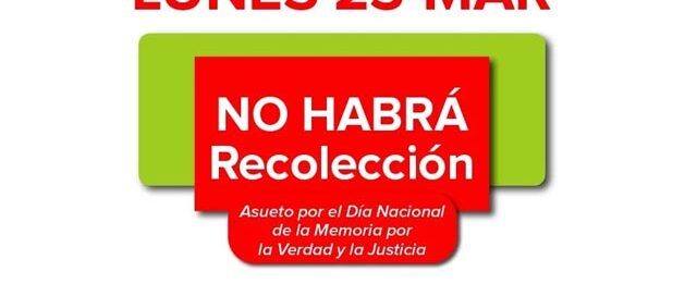 Apóstoles: no habrá recolección de residuos este lunes por jornada no laborable