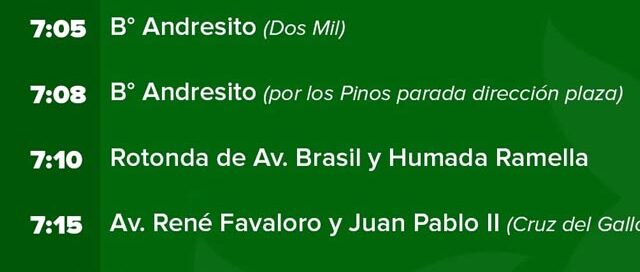 Apóstoles dispuso el traslado de estudiantes tras la suspensión del transporte público