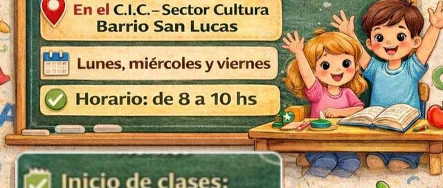 Iguazú: el C.I.C. del barrio San Lucas ofrece apoyo escolar gratuito para nivel primario y secundario