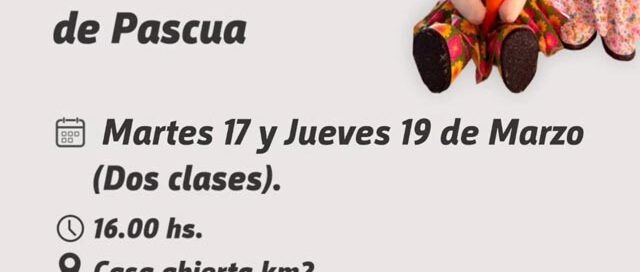 Eldorado ofrecerá un taller gratuito para aprender a confeccionar un conejo de Pascua en tela