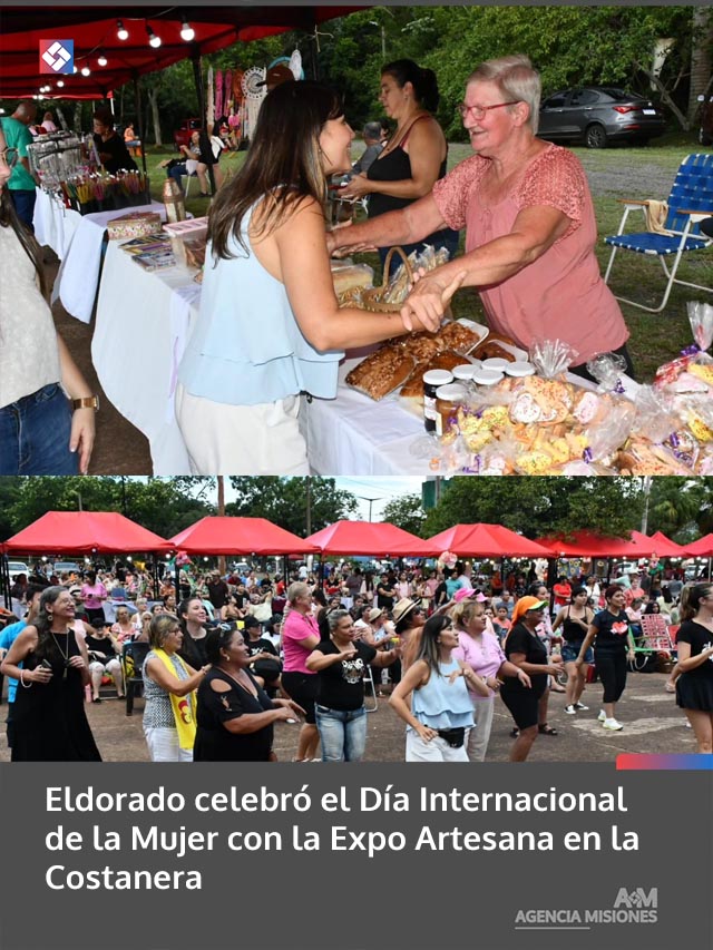 Eldorado celebró el Día Internacional de la Mujer con la Expo Artesana en la Costanera