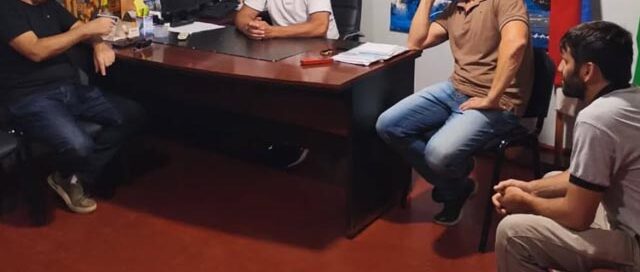 El Soberbio: el intendente Ricardo Leiva recibió al subsecretario de Protección Civil de Misiones