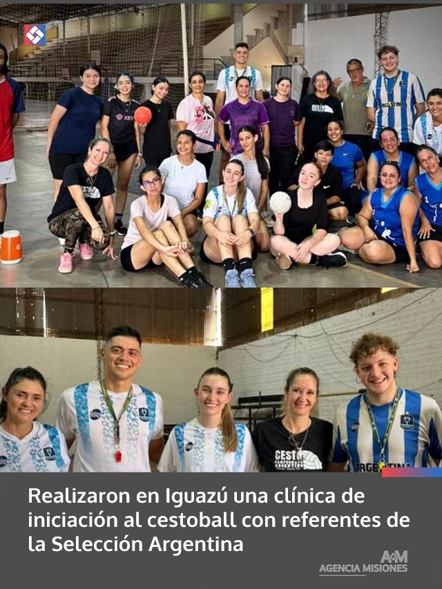 Realizaron en Iguazú una clínica de iniciación al cestoball con referentes de la Selección Argentina