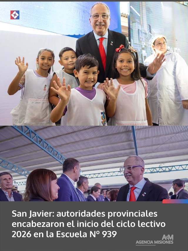 San Javier: autoridades provinciales encabezaron el inicio del ciclo lectivo 2026 en la Escuela Nº 939