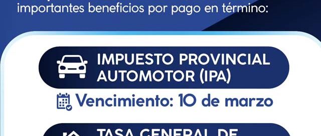 Montecarlo recordó los vencimientos de IPA y TGI correspondientes a marzo