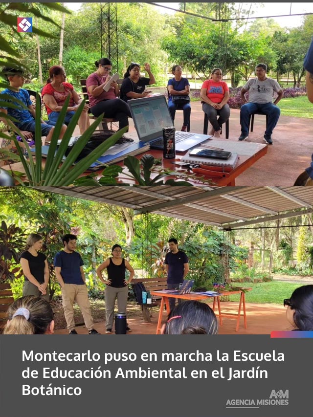 Montecarlo puso en marcha la Escuela de Educación Ambiental en el Jardín Botánico
