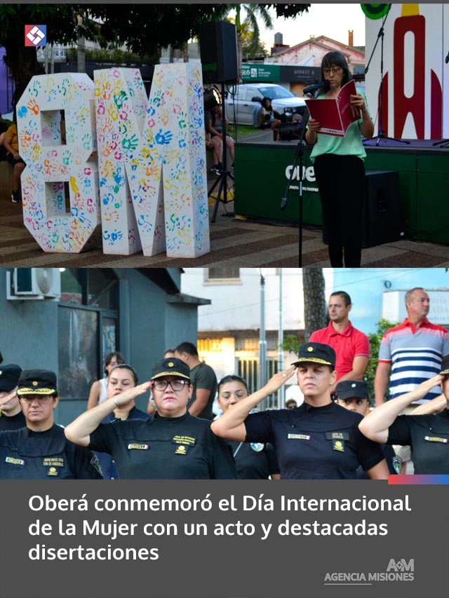 Oberá conmemoró el Día Internacional de la Mujer con un acto y destacadas disertaciones