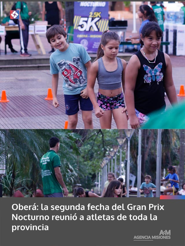 Oberá: la segunda fecha del Gran Prix Nocturno reunió a atletas de toda la provincia