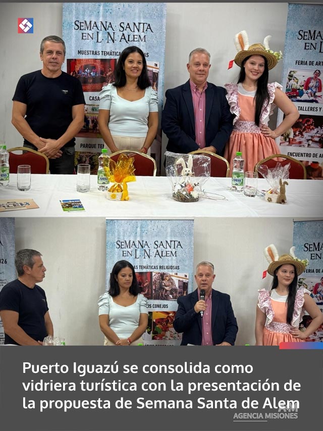 Puerto Iguazú se consolida como vidriera turística con la presentación de la propuesta de Semana Santa de Alem