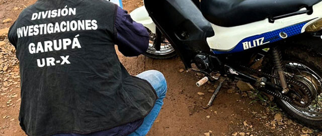 Le prestó la moto a un amigo y terminó en manos de un tercero: la Policía la recuperó en Garupá