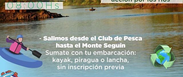 Puerto Rico: realizarán una jornada de eco plogging en la costa del río Paraná por el Día Internacional de Acción por los Ríos