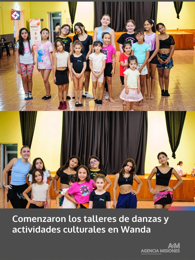 Comenzaron los talleres de danzas y actividades culturales en Wanda