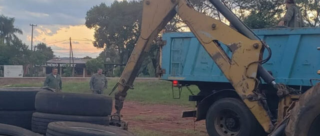 Wanda realizó un operativo de recolección de cubiertas para prevenir el dengue