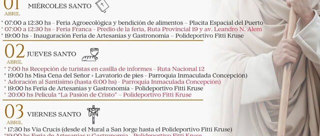 Wanda invita a celebrar Semana Santa con actividades religiosas y culturales