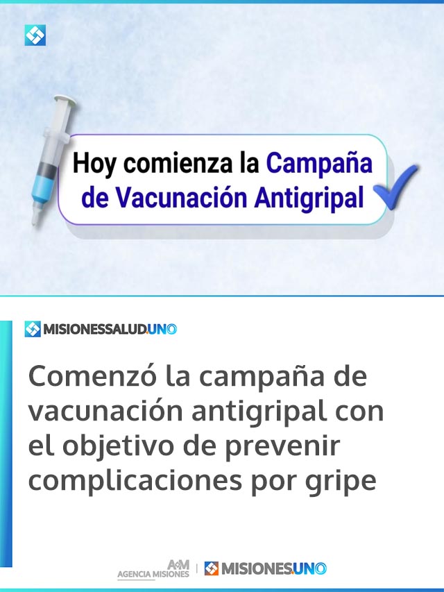Comenzó la campaña de vacunación antigripal con el objetivo de prevenir complicaciones por gripe