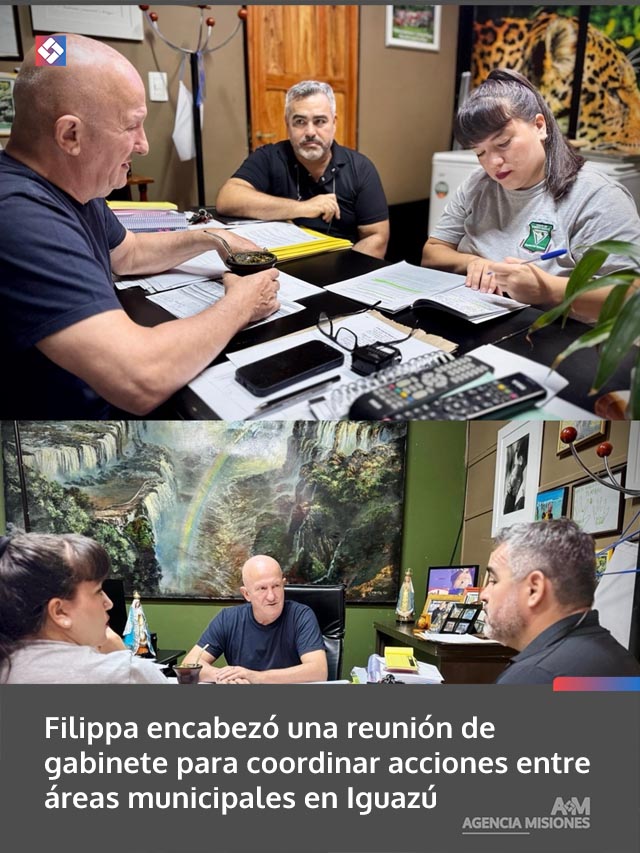 Filippa encabezó una reunión de gabinete para coordinar acciones entre áreas municipales en Iguazú