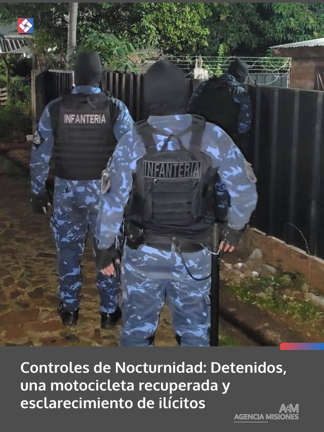 Controles de Nocturnidad: Detenidos, una motocicleta recuperada y esclarecimiento de ilícitos