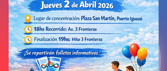 Puerto Iguazú realizará una caminata inclusiva de concientización sobre el autismo