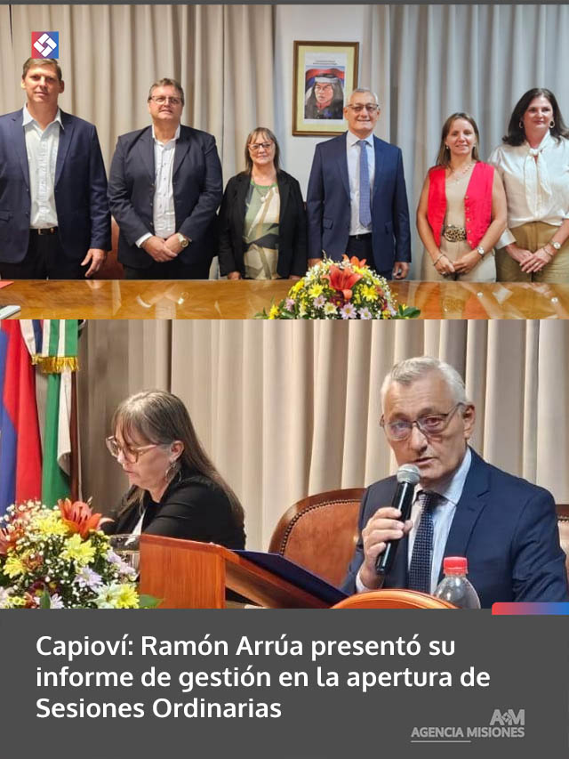 Capioví: Ramón Arrúa presentó su informe de gestión en la apertura de Sesiones Ordinarias