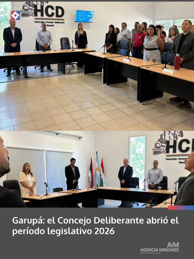 Garupá: el Concejo Deliberante abrió el período legislativo 2026