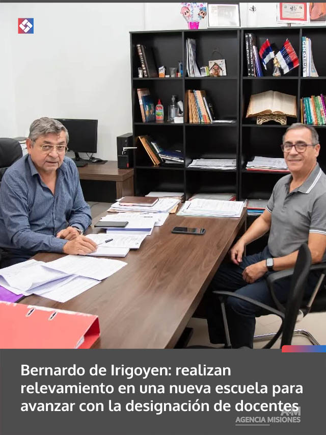 Bernardo de Irigoyen: realizan relevamiento en una nueva escuela para avanzar con la designación de docentes